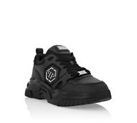 Sneaker PHILIPP PLEIN "Hexagon", Damen, Gr. 44, Normalschaft, 0202, schwarz, schwarz, Schuhe Sneaker (79205466-44) 0202, schwarz, schwarz