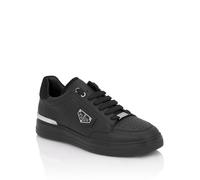 Sneaker PHILIPP PLEIN "Lo-Top Turnschuhe", Damen, Gr. 39, Normalschaft, 0202, schwarz, schwarz, Schuhe Sneaker (65269642-39) 0202, schwarz, schwarz