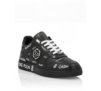 Sneaker PHILIPP PLEIN "Low-Top-Sneaker", Herren, Gr. 44, Normalschaft, schwarz-weiß (0202, schwarz, schwarz), Schuhe Sneaker (79980410-44) 0202, schwarz, schwarz