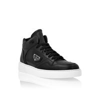 Sneaker PHILIPP PLEIN "Mid-Top Turnschuhe", Damen, Gr. 37, Normalschaft, 02, schwarz, Schuhe (74394962-37) 02, schwarz