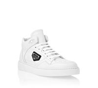 Sneaker PHILIPP PLEIN "Mid-Top Turnschuhe", Damen, Gr. 40, Normalschaft, 01, weiß, Schuhe Sneaker (40031963-40) 01, weiß