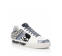 Sneaker PHILIPP PLEIN "Skull Mit Schmucksteinen", Damen, Gr. 40, Normalschaft, 0714, lightblau, dunkelblau, Schuhe Sneaker (74245769-40) 0714, lightblau, dunkelblau