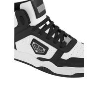 Sneaker PHILIPP PLEIN "Street", Herren, Gr. 43, Normalschaft, 0102, weiß, schwarz, Schuhe Sneaker (74501023-43) 0102, weiß, schwarz