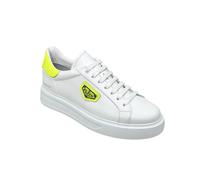 Sneaker PHILIPP PLEIN "Titan", Herren, Gr. 45, Normalschaft, 0129, weiß, gelbfluo, Schuhe Sneaker (79334130-45) 0129, weiß, gelbfluo