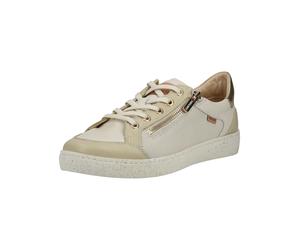Sneaker PIKOLINOS "PIKOLINOS Sneaker Leder", Damen, Gr. 39, beige (beige, gold), Leder, Schuhe Sneaker (88058323-39) beige, gold