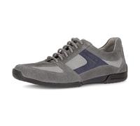 Sneaker PIUS GABOR, Herren, Gr. 8 (42), grau (grau, blau), Mesh, Veloursleder, Schuhe Sneaker, Freizeitschuh, Halbschuh, Schnürschuh mit Kontrastbesatz, G-Weite (13223450-8) grau, blau