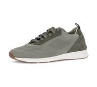Sneaker PIUS GABOR, Herren, Gr. 9 (43), grau (salbei), Nubukleder, Textil, Schuhe Sneaker, Halbschuh, Schnürschuh mit praktischer Anziehlasche, G-Weite (81118713-9) salbei