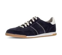 Sneaker PIUS GABOR, Herren, Gr. 9 (43), nachtblau, weiß, Nappaleder, Veloursleder, Schuhe Sneaker, Freizeitschuh, Komfortschuh, Schnürschuh mit Kontrastnähten, G-Weite (85975515-9) nachtblau, weiß