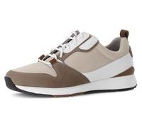 Sneaker PIUS GABOR, Herren, Gr. 9,5 (44), beige (beige kombiniert), Mesh, Nubukleder, Schuhe Sneaker, Freizeitschuh, Halbschuh, Komfortschuh, Schnürer in Weite G (88795367-9,5) beige kombiniert