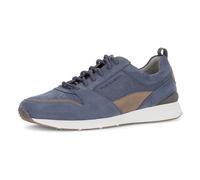 Sneaker PIUS GABOR, Herren, Gr. 9,5 (44), dunkelblau, Nubukleder, Schuhe Sneaker, Freizeitschuh, Halbschuh, Schnürschuh mit Lochmuster, G-Weite (39228522-9,5) dunkelblau