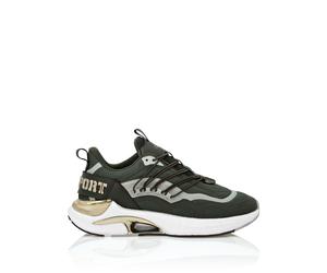 Sneaker PLEIN SPORT "Air Pressure //Gen.x.4", Damen, Gr. 36, Normalschaft, gold (6593, military, lightgold), Schuhe Sneaker (43391857-36) 6593, military, lightgold