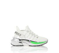 Sneaker PLEIN SPORT "Chrome Surfer", Damen, Gr. 40, Normalschaft, weiß (0127, weiß, grünfluo), Schuhe Sneaker (54217217-40) 0127, weiß, grünfluo