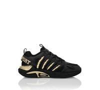 Sneaker PLEIN SPORT "Lo-Top Turnschuhe", Damen, Gr. 40, Normalschaft, 0293, schwarz, lightgold, Schuhe Sneaker (57050919-40) 0293, schwarz, lightgold