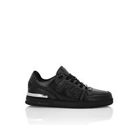 Sneaker PLEIN SPORT "Lo-Top Turnschuhe", Damen, Gr. 44, Normalschaft, schwarz (0202, schwarz, schwarz), Schuhe Sneaker (78674214-44) 0202, schwarz, schwarz