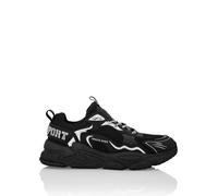 Sneaker PLEIN SPORT "Lo-Top Turnschuhe", Damen, Gr. 43, Normalschaft, silber (0270, schwarz, silber), Schuhe Sneaker (20896633-43) 0270, schwarz, silber