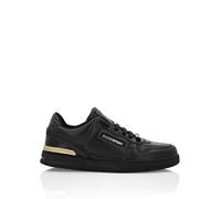 Laufschuh PLEIN SPORT "Lo-Top Turnschuhe", Damen, Gr. 45, Normalschaft, schwarz (0294, schwarz, lightgold), Schuhe Laufschuh (98845456-45) 0294, schwarz, lightgold