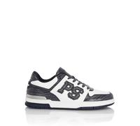 Sneaker PLEIN SPORT "Low-Top Sneakers PS Cocco", Herren, Gr. 39, Normalschaft, 0114, weiß, dunkelblau, Schuhe Sneaker (90705662-39) 0114, weiß, dunkelblau