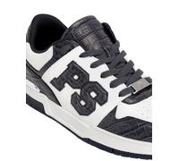 Sneaker PLEIN SPORT "Low-Top Sneakers PS Cocco", Herren, Gr. 46, Normalschaft, 0114, weiß, dunkelblau, Schuhe Sneaker (90705662-46) 0114, weiß, dunkelblau