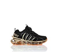 Sneaker PLEIN SPORT "Running-Sneaker", Damen, Gr. 35, Normalschaft, schwarz (0216, schwarz, gold), Schuhe Sneaker (39141231-35) 0216, schwarz, gold