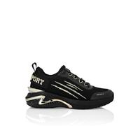 Sneaker PLEIN SPORT "Runner Sneaker", Herren, Gr. 43, Normalschaft, schwarz (0293, schwarz, lightgold), Schuhe Sneaker (62259147-43) 0293, schwarz, lightgold