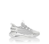 Sneaker PLEIN SPORT "The Iron Tiger Gen.x.2", Damen, Gr. 44, Normalschaft, weiß (01, weiß), Schuhe Sneaker (95557640-44) 01, weiß