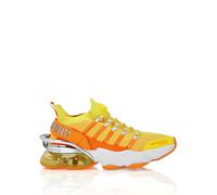 Sneaker PLEIN SPORT "Tiger", Damen, Gr. 39, Normalschaft, 2986, gelb fluo, orange fluo, Schuhe Sneaker (20993025-39) 2986, gelb fluo, orange fluo