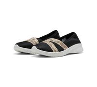 Sneaker PUMA "ADELINA 2 SNAKE CHIC", Damen, Gr. 39, Textil, schwarz (puma schwarz, gold), Schuhe Sneaker, flexibles Textilobermaterial, SOFTFOAM+ Einlegesohle (78130269-39) puma schwarz, gold