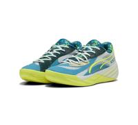 Sneaker PUMA "All-Pro NITRO™ Hoops Dreamz Basketballschuhe Erwachsene", Gr. 45, blau (tropical blau peaceful), Obermaterial: Synthetik, Textil; Futter: Textil; Innensohle: Textil; Laufsohle: Gummi, Sc