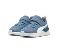 Sneaker PUMA "ANZARUN LITE AC INF", Kinder, Gr. 24, orange (cool blau, puma weiß, orange glo), Textil, unifarben, Schuhe Sneaker, für Kinder (17249306-24) cool blau, puma weiß, orange glo
