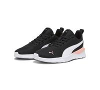 Sneaker PUMA "ANZARUN LITE", Damen, Gr. 42,5, schwarz (puma schwarz, puma weiß, peach smoothie), Textil, Schuhe Sneaker, mit atmungsaktivem Textil-Obermaterial, mit SOFTFOAM+ Einlegesohle, Topseller (