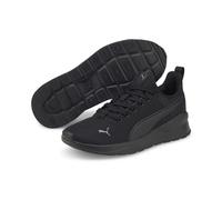 Sneaker PUMA "ANZARUN LITE JR", Damen, Gr. 38,5, puma schwarz, ultra gray, Textil, unifarben, Schuhe Sneaker, atmungsaktives Mesh-Obermaterial, dämpfende EVA-Zwischensohle (51398842-38,5) puma schwarz
