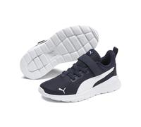Sneaker PUMA "Anzarun Lite Kids Sneaker Kinder", Kinder, Gr. 28, blau (peacoat weiß blau), Obermaterial: Textil, Synthetik. Futter: Textil. Innensohle: Textil. Laufsohle: Synthetik, Gummi, Schuhe Snea