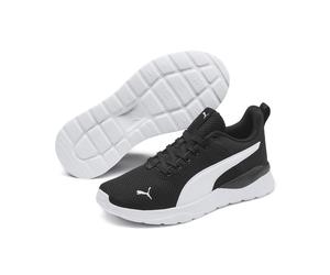 Sneaker PUMA "Anzarun Lite Sneakers Jugendliche", Kinder, Gr. 37,5, schwarz-weiß (schwarz, weiß), Obermaterial: Synthetik, Textil. Futter: Textil. Innensohle: Textil. Laufsohle: Synthetik, Gummi, Schu