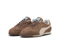 Sneaker PUMA "ARIZONA SD", Damen, Gr. 42, flat bronze, alpine snow, puma gold, Leder, unifarben, Schuhe Sneaker (89946846-42) flat bronze, alpine snow, puma gold