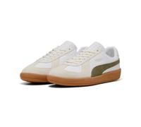 Sneaker PUMA "ARMY TRAINER", Damen, Gr. 46, puma weiß, puma olive, gum, Leder, mehrfarbig, Schuhe Sneaker (73931909-46) puma weiß, puma olive, gum