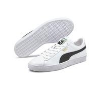 Sneaker PUMA "Basket Classic XXI Sneaker Erwachsene", Damen, Gr. 39, schwarz-weiß (weiß schwarz), Obermaterial: Synthetik, Kuhleder, Leder; Futter: Synthetik, Textil; Innensohle: Textil; Laufsohle: Gu