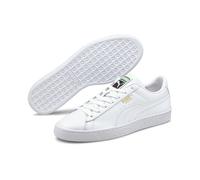 Sneaker PUMA "Basket Classic XXI Sneaker Erwachsene", Damen, Gr. 39, weiß, Obermaterial: Synthetik, Kuhleder, Leder; Futter: Synthetik, Textil; Innensohle: Textil; Laufsohle: Gummi, Schuhe Sneaker (12