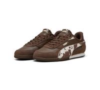 Sneaker PUMA "BELLA DONNA ESD WILD", Damen, Gr. 37, braun (chestnut braun, alpine snow), Synthetik, Schuhe Sneaker (33252010-37) chestnut braun, alpine snow