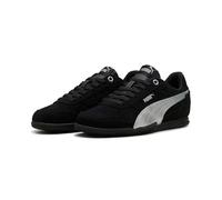 Sneaker PUMA "BELLA DONNA SD METALLIC JR", Damen, Gr. 36, puma schwarz, puma silber, Synthetik, unifarben, Schuhe Sneaker, mit Schnürverschluss, für sportliche Aktivitäten und Streetwear (49223767-36)