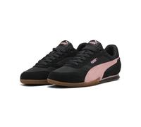 Sneaker PUMA "BELLA DONNA NYLON", Damen, Gr. 37,5, puma schwarz, rosy outlook, Leder, Synthetik, Schuhe Sneaker, Low-Profile-Sohle, leicht profiliertes Laufsohlenprofil, Schnürung (65234550-37,5) puma