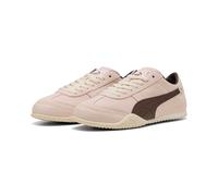 Sneaker PUMA "BELLA UT CLASSIC", Damen, Gr. 39, rosa (jasmine flower, chocolate braun), Leder, mehrfarbig, Schuhe Sneaker, für Alltag und Freizeit, mit Leder-Obermaterial, mit Schnürung (48908005-39)
