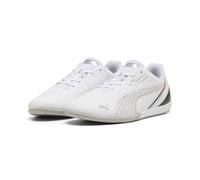 Sneaker PUMA "BMW M Motorsport Drift Cat 11 Sneakers Erwachsene", Damen, Gr. 40.5, weiß flat light gray, Obermaterial: Synthetik, Textil, Leder. Futter: Textil. Innensohle: Textil. Laufsohle: Gummi, S