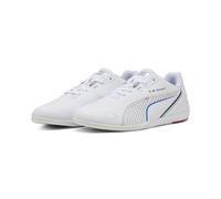 Sneaker PUMA "BMW M Motorsport Drift Cat 11 Sneakers Erwachsene", Damen, Gr. 40, weiß (weiß cool cobalt blau), Obermaterial: Synthetik, Textil, Leder; Futter: Textil; Innensohle: Textil; Laufsohle: Gu