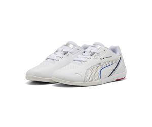Sneaker PUMA "BMW M Motorsport Drift Cat 11 Sneakers Jugendliche", Kinder, Gr. 35,5, weiß (weiß cool cobalt blau), Obermaterial: Synthetik, Textil. Futter: Textil. Innensohle: Textil. Laufsohle: Gummi