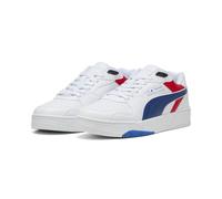 Sneaker PUMA "BMW M Motorsport RBD Break Low Sneakers Erwachsene", Damen, Gr. 42.5, weiß (weiß pro blau), Obermaterial: Synthetik, Textil; Futter: Textil; Laufsohle: Gummi, Schuhe Sneaker (70731159-42