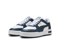 Sneaker PUMA "CA PRO CLASSIC II", Damen, Gr. 47, weiß (puma weiß, club navy, puma team gold), Leder, unifarben, Schuhe Sneaker, für Freizeitaktivitäten, mit atmungsaktivem Mesh-Futter (96667854-47) pu