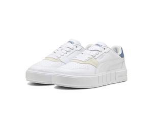 Sneaker PUMA "Cali Court Match Sneakers Damen", Damen, Gr. 35,5, weiß (weiß schwarz indigo blau), Obermaterial: Kuhleder, Synthetik. Futter: Textil. Innensohle: Textil. Laufsohle: Gummi, Schuhe Sneake