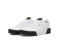 PUMA Damen Carina 3.0 Sneaker, White Gold Black, 40 EU