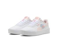 Sneaker PUMA "CARINA 3.0 FLORAL JR", Jungen, Gr. 37, puma weiß, jasmine flower, seafoam, Synthetik, unifarben, Schuhe Sneaker, für Alltag, mit Textil-Innenmaterial, sportlicher Stil (16445614-37) puma