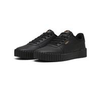 PUMA Damen Carina 3.0 Sneaker, Black Gold, 37.5 EU